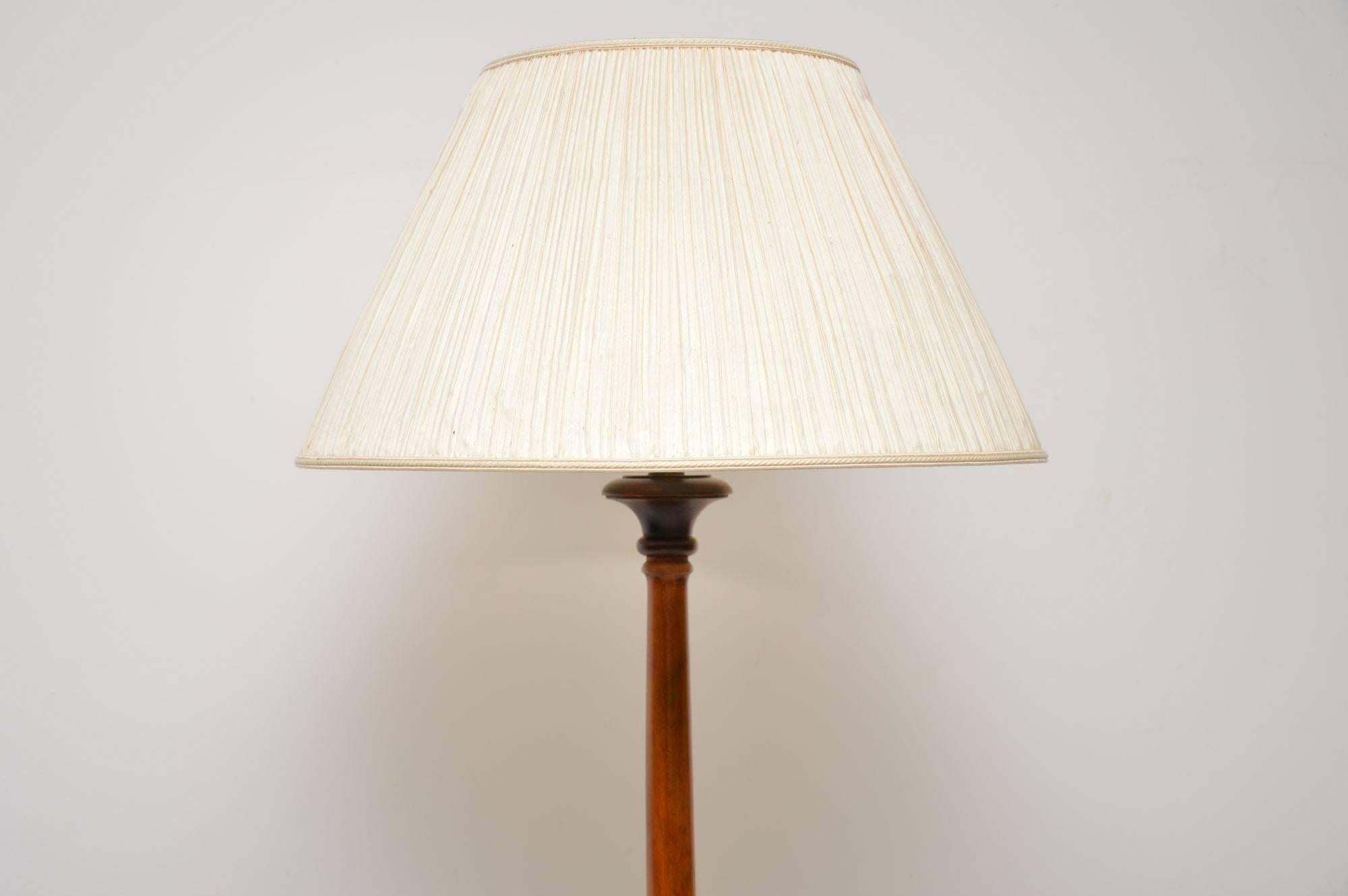 Antique Carved Walnut Floor Lamp 3