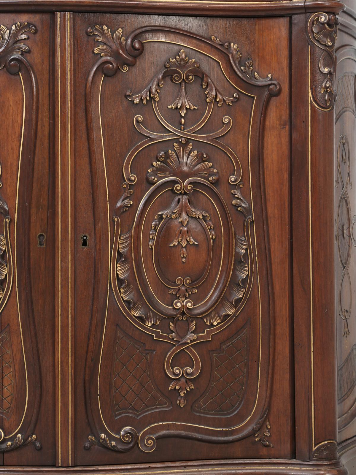 Antique Carved Walnut Italian Dessert Buffet in Original Finish, circa 1900-1920 10