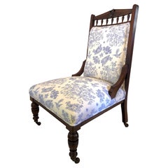 Antique Carved Walnut Ladies Chair