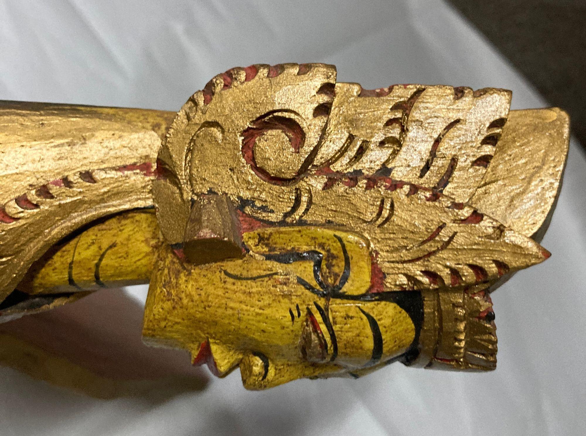 Antiguo Tallado Alado KINNARA Diosa Alada Tailandia Tailandés en venta