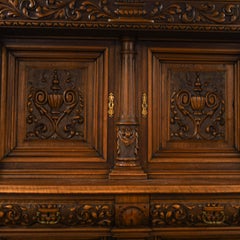 Antique Carved Wood Cabinet
