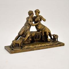 Antique Carved Wood Classical Sculpture