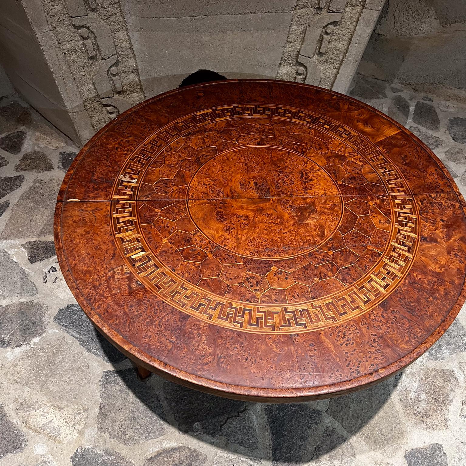 20th Century Antique Carved Wood Exotic Moroccan Coffee Table For Sale