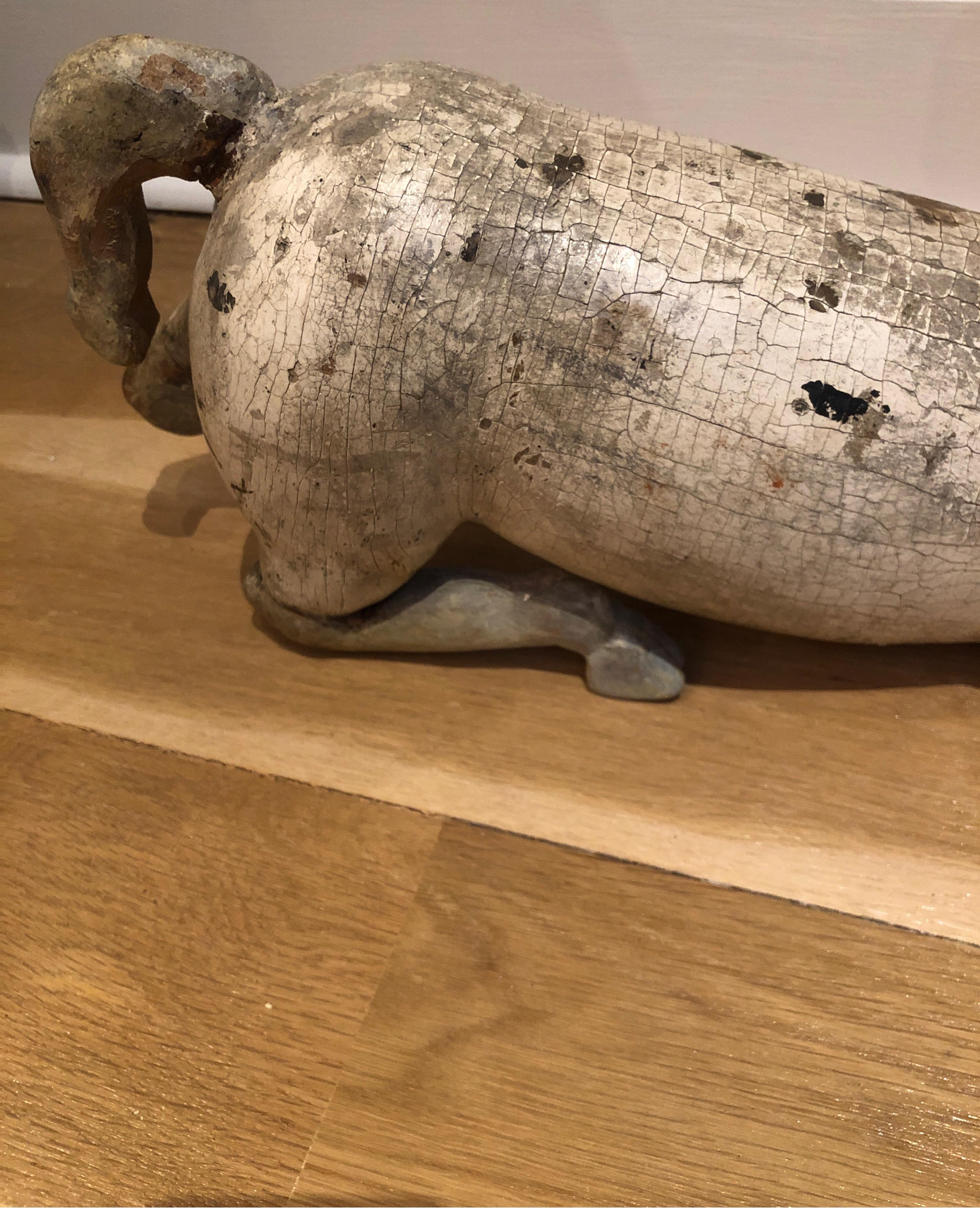 Ancienne chèvre chinoise en bois sculpté d'art populaire en vente 2