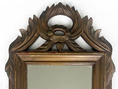 19th Century French Carved Wood Mirror Louis XVI Style