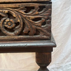 Antique Carved Wood Italian Chest