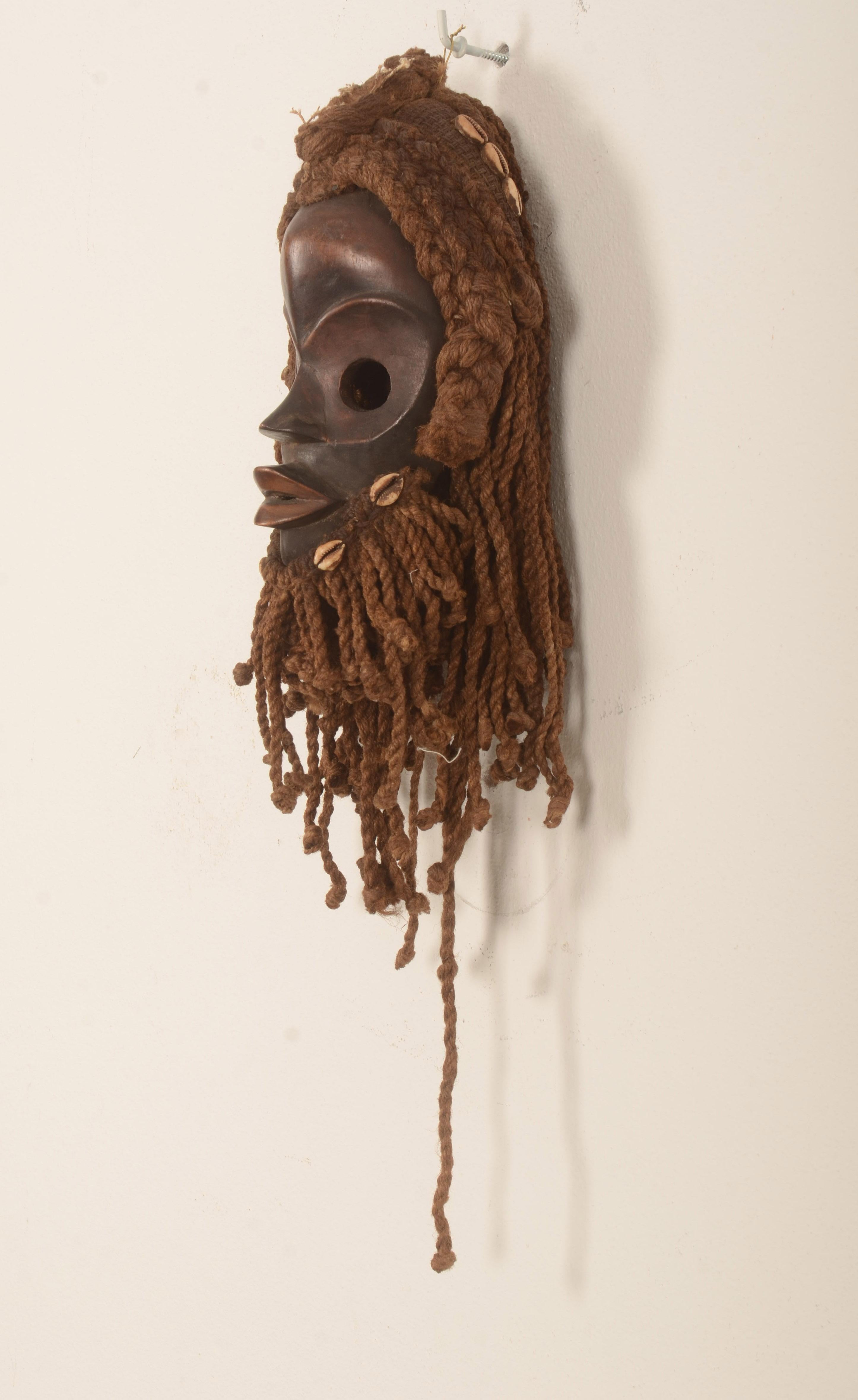 20th Century Antique Carved Wood Mask For Sale