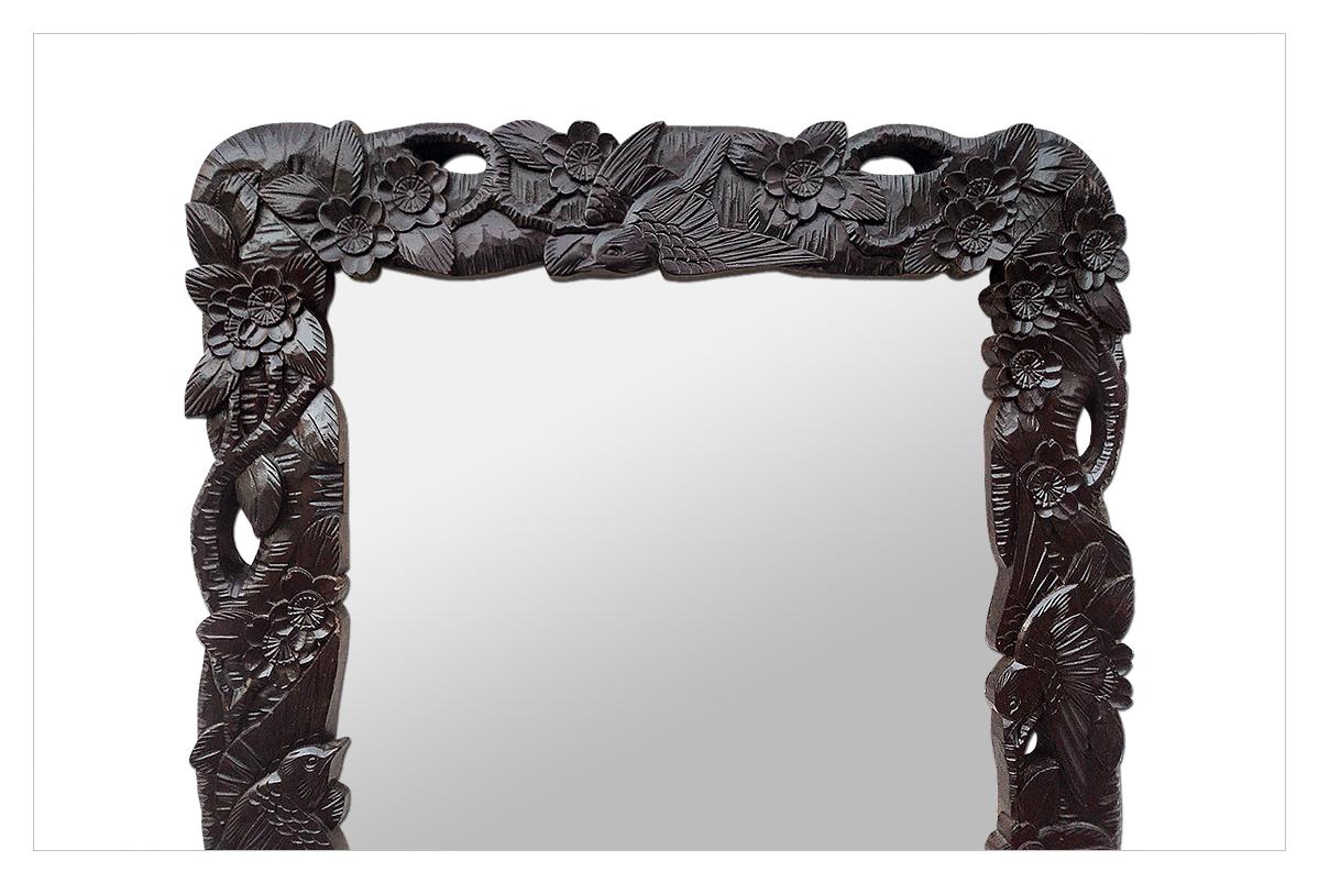 antique wood mirror