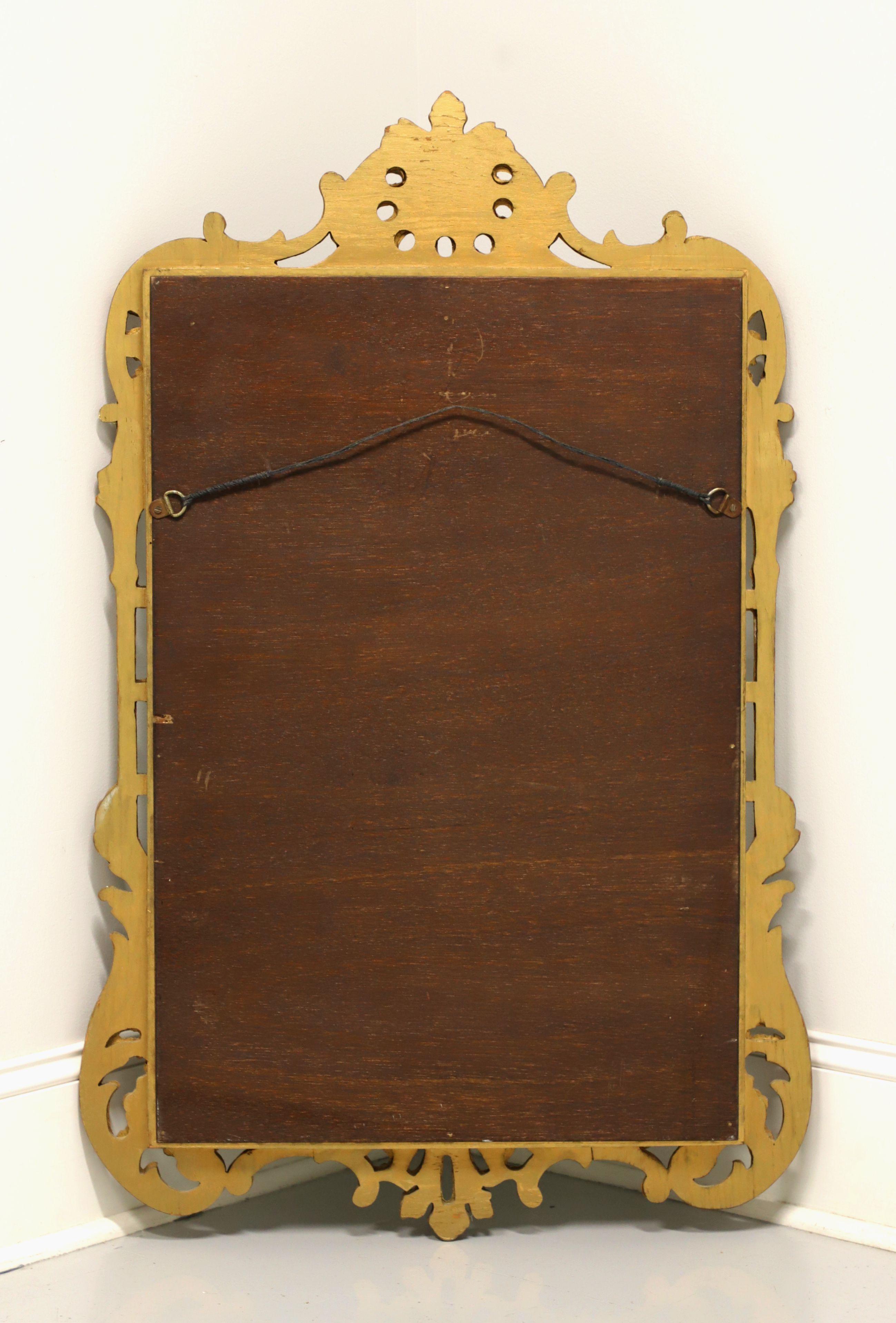 19th Century Antique Carved Wood Regency Style Gold Wall Mirror For Sale