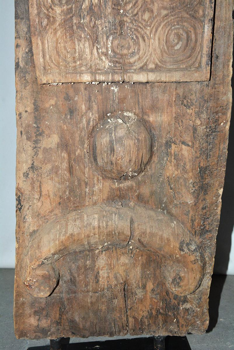 19th Century Antique Carved Wood Sculpture For Sale