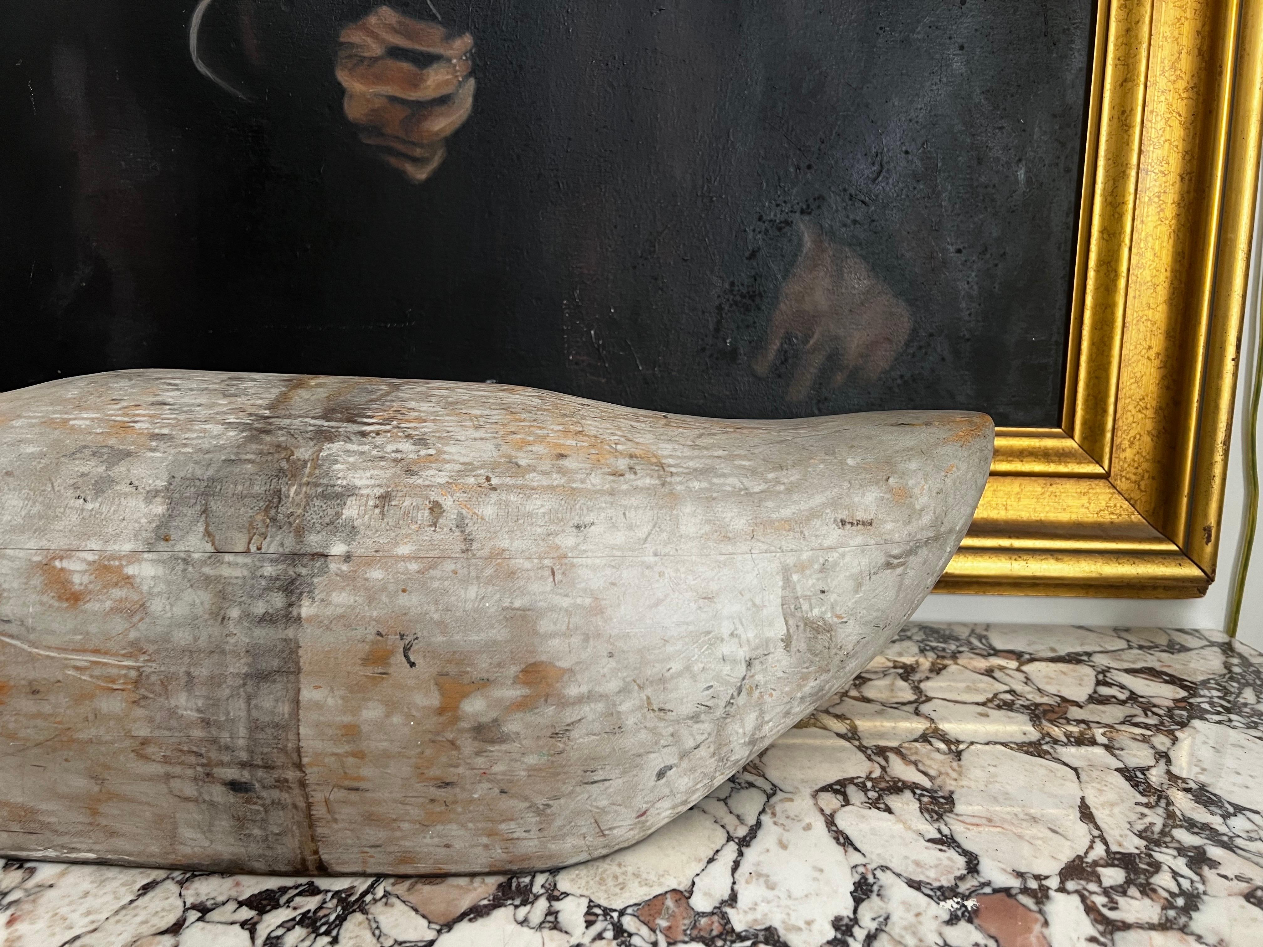 Arte popolare Antico cigno in legno intagliato Preen - stile Gus Wilson / Frank Finney in vendita