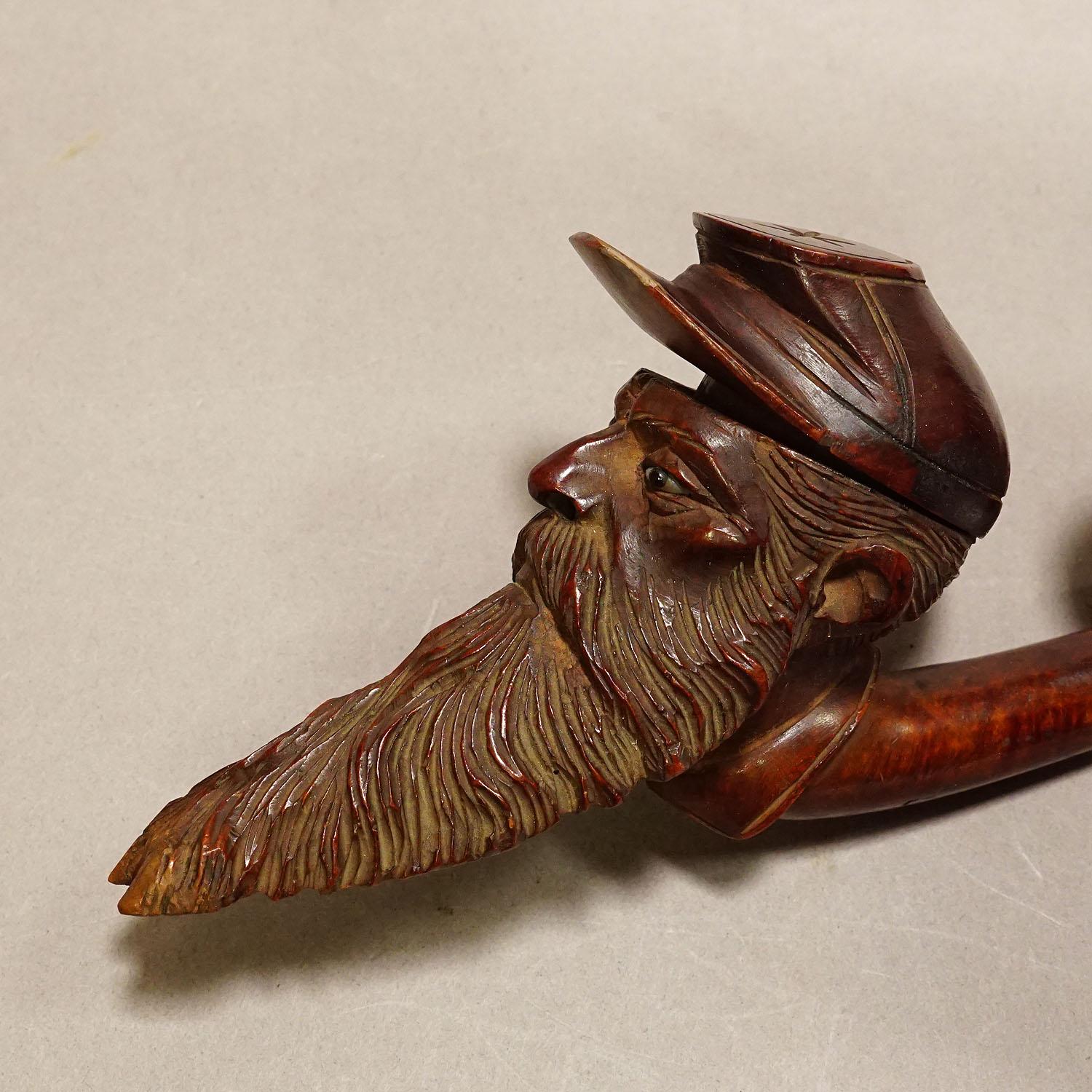 hand carved tobacco pipe