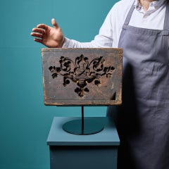 Antique Carved Wooden Cartouche Mould Ex. Tucker Collection