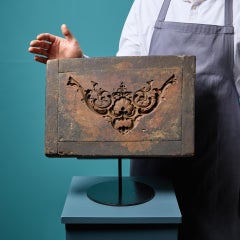Antique Carved Wooden Cartouche Mould Ex. Tucker Collection