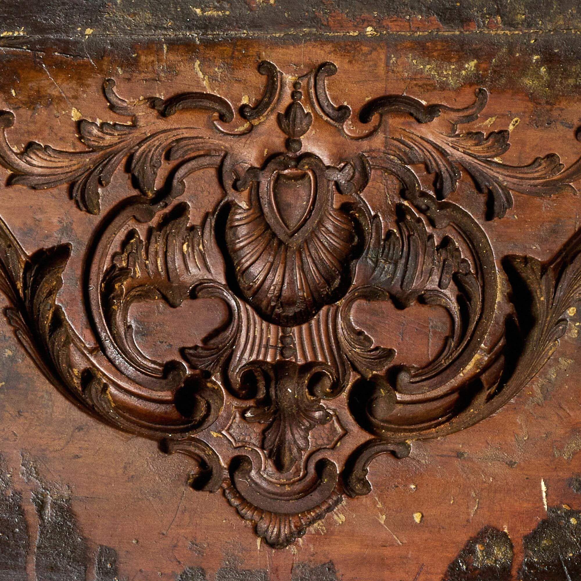 Neoclassico Antico stampo a cartiglio in legno intagliato Ex. Collezione Tucker in vendita