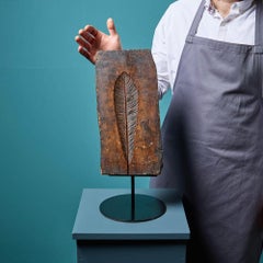 Antique Carved Wooden Feather Mould Ex. Tucker Collection