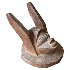Antique carved wooden headdress from the Yoruba tribe, Nigeria, 1900-1920