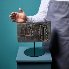 Moule à feuilles en bois sculpté ancien Ex. Collection Tucker