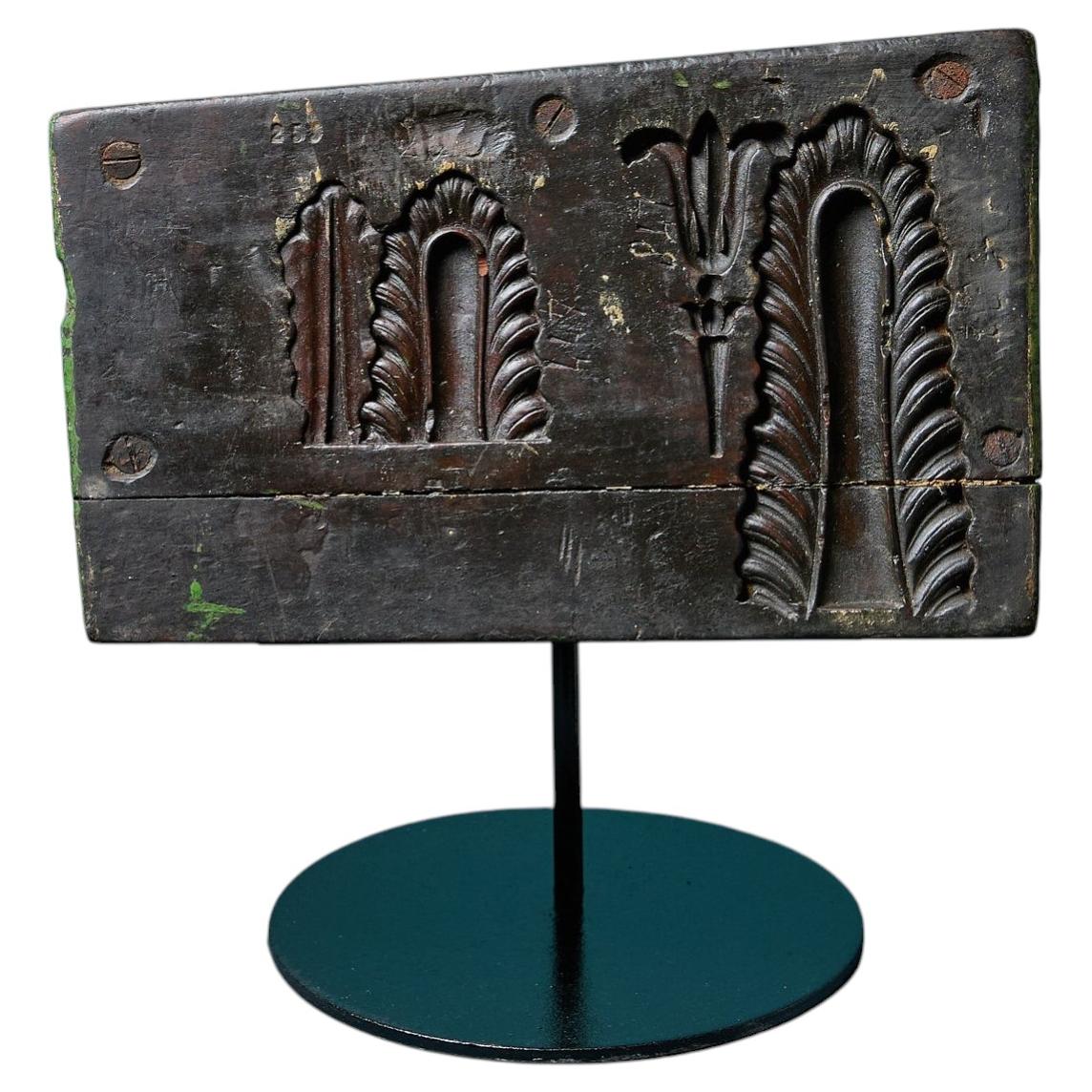 Antique Carved Wooden Leaf Mould Ex. Tucker Collection