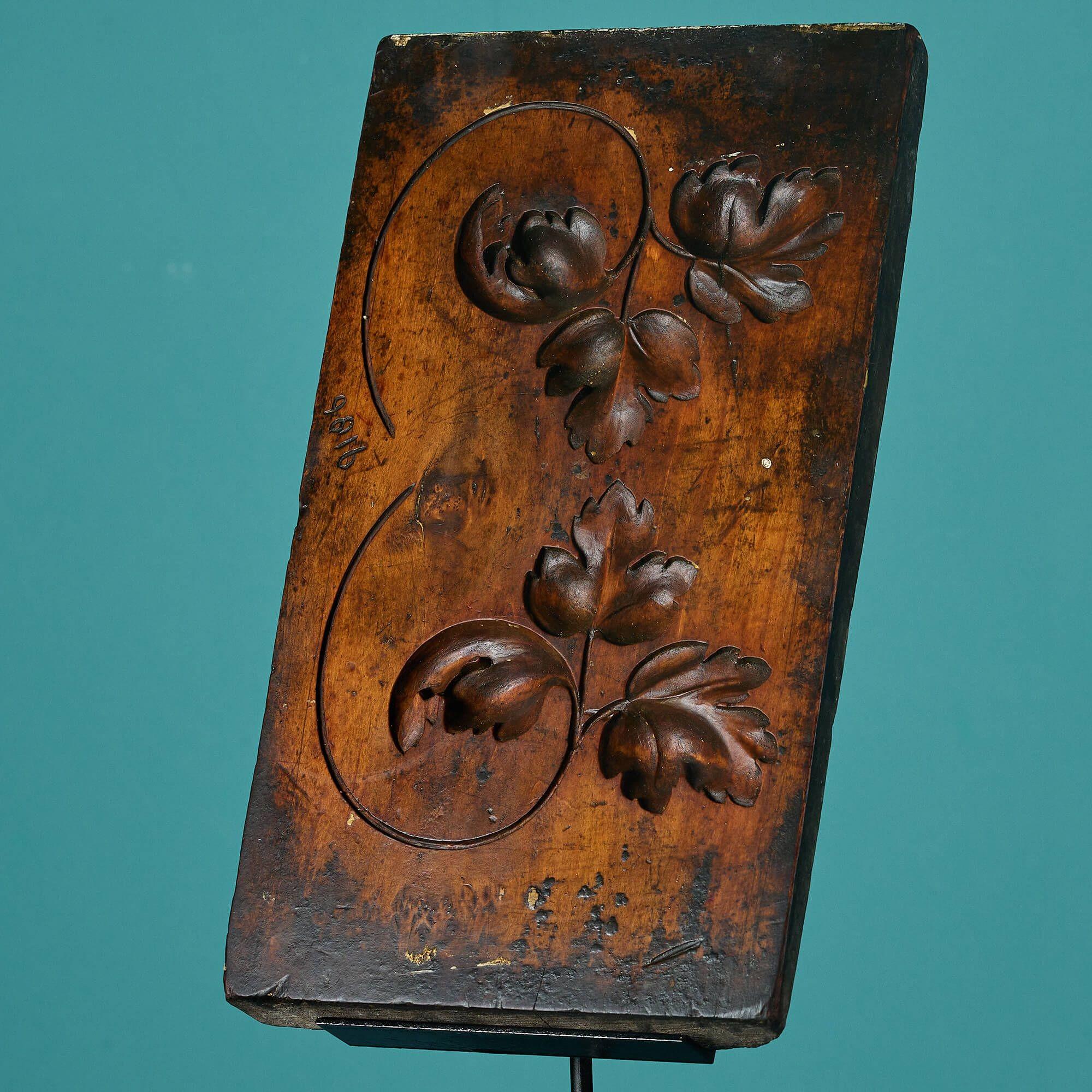 English Antique Carved Wooden Mould Ex. Tucker Collection For Sale