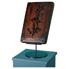 Antiguo molde de madera tallada Ex. Colección Tucker