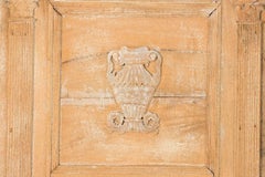 Antique Carved Wooden Trumeau Mirror