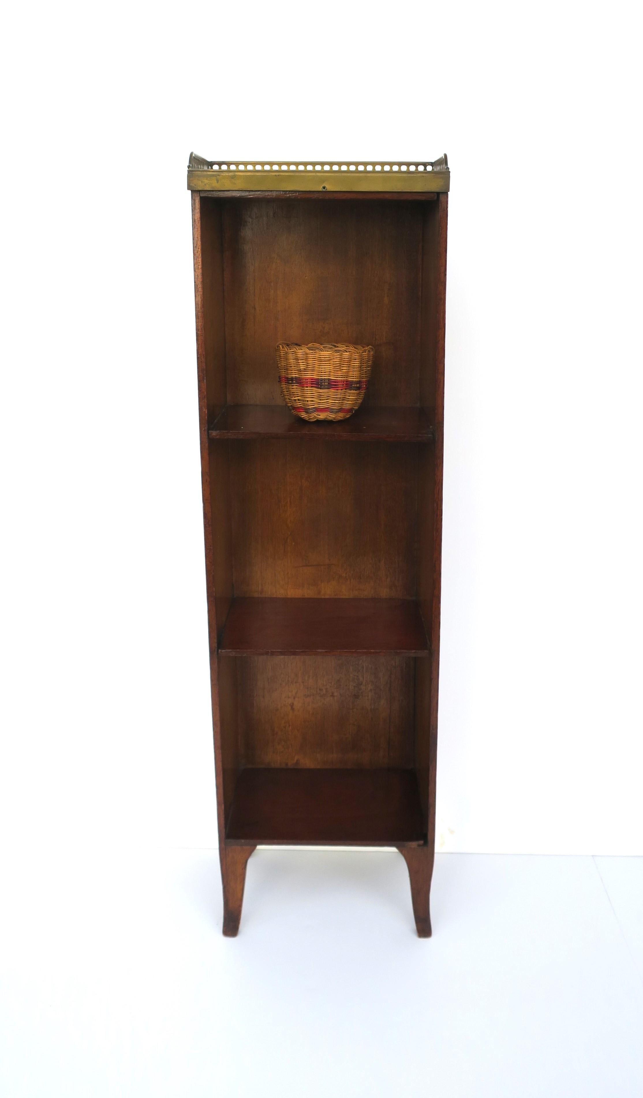 Antique Case Storage Piece with Shelves For Sale 2