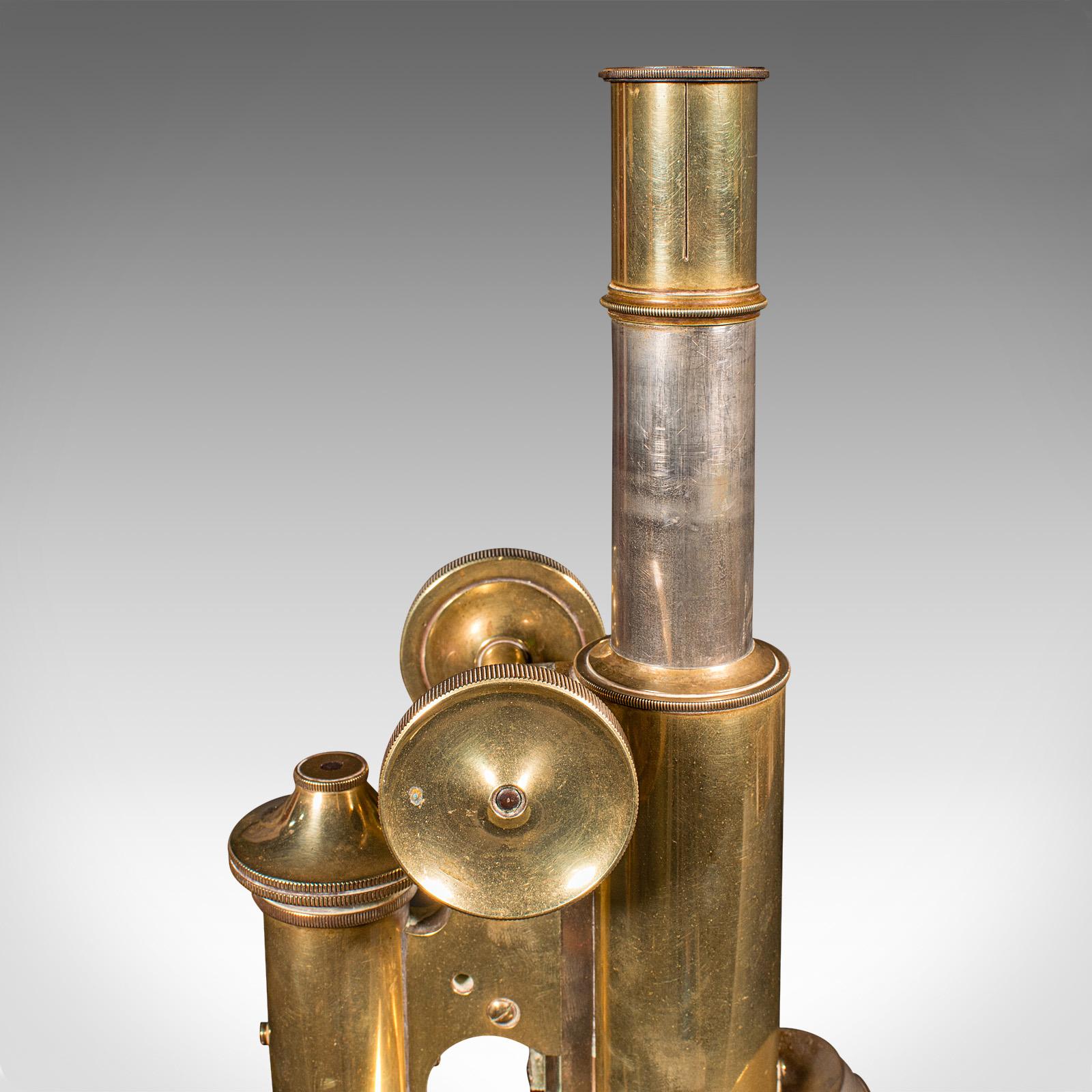 Antique Cased Microscope, English, Scientific Instrument, J Swift, Victorian In Good Condition For Sale In Hele, Devon, GB
