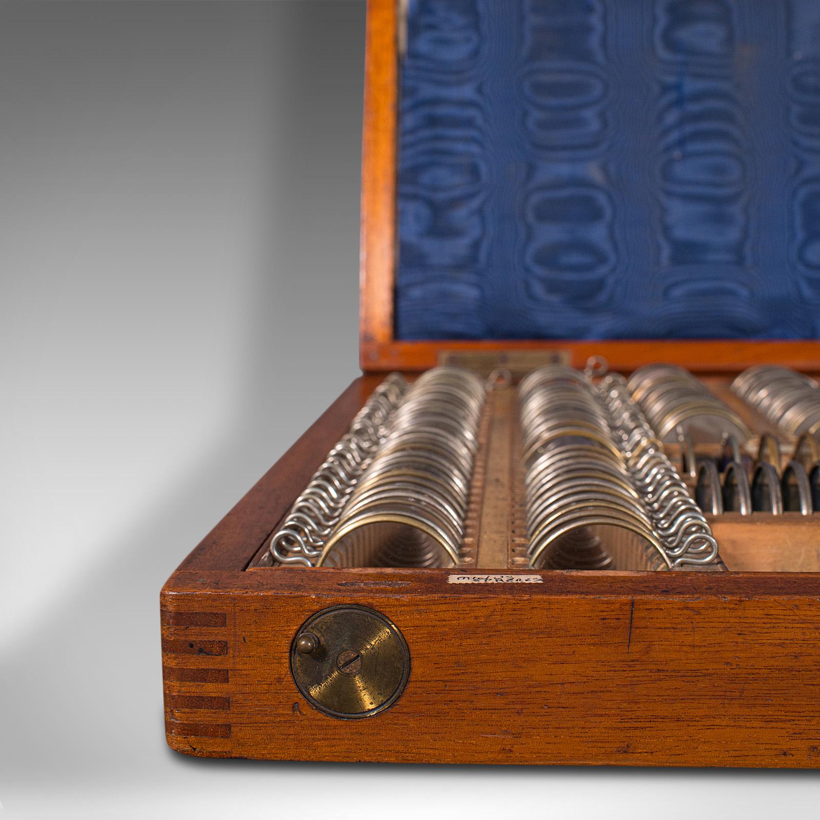 19th Century Antique Cased Optometrist's Set, English, Optical Instrument, Boxed, Victorian For Sale