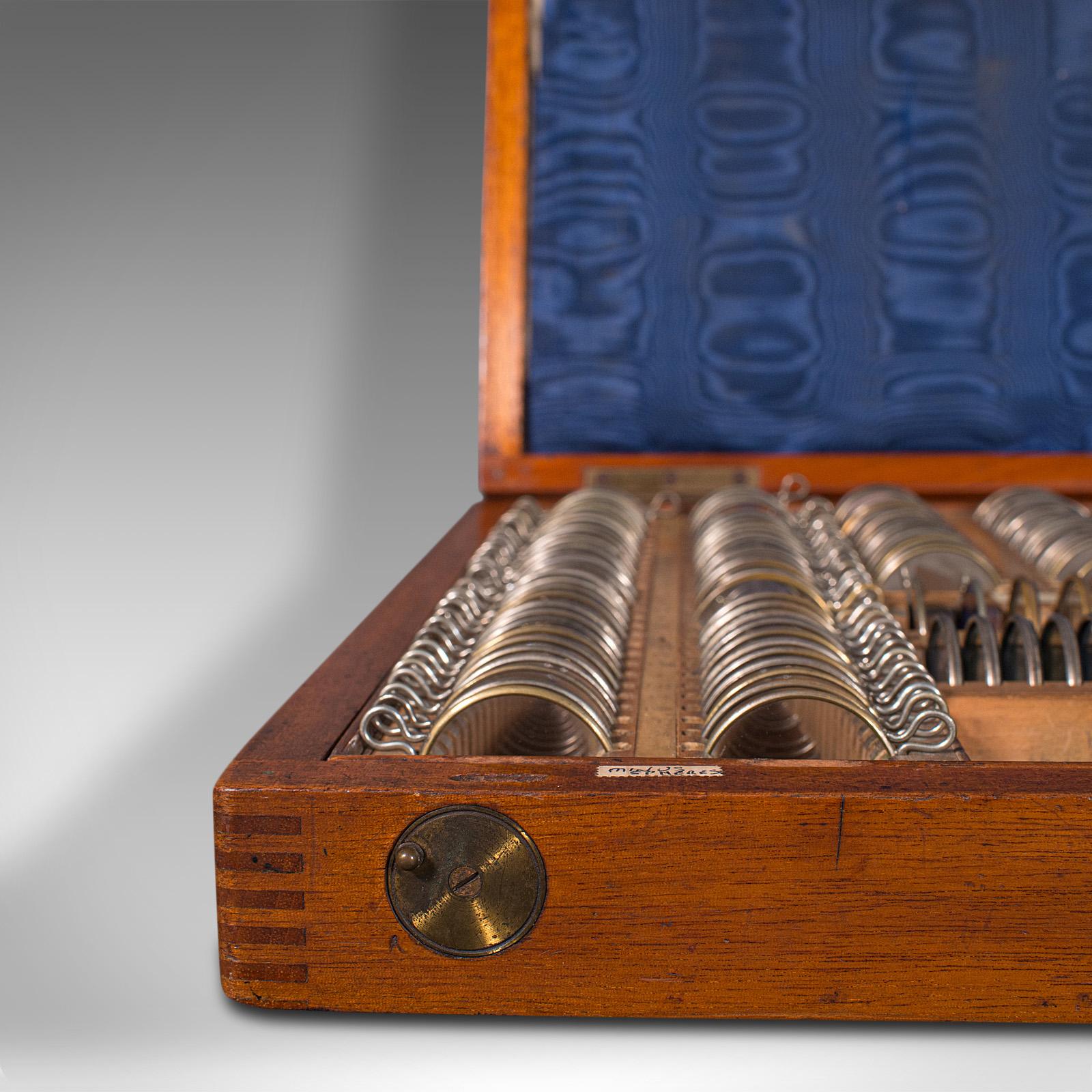 XIXe siècle Ensemble d'optometristes d'antiquités, anglais, instrument optique, boîte, victorien en vente