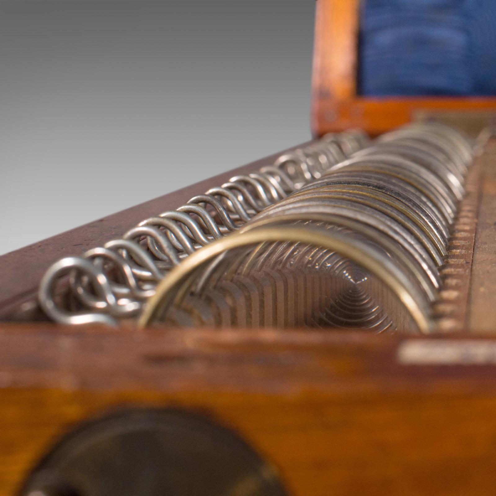 Bois Ensemble d'optometristes d'antiquités, anglais, instrument optique, boîte, victorien en vente