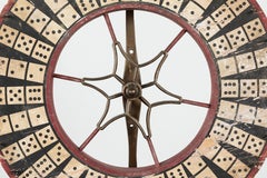 Antique Casino Carnival Gambling Game Wheel Wood and Iron