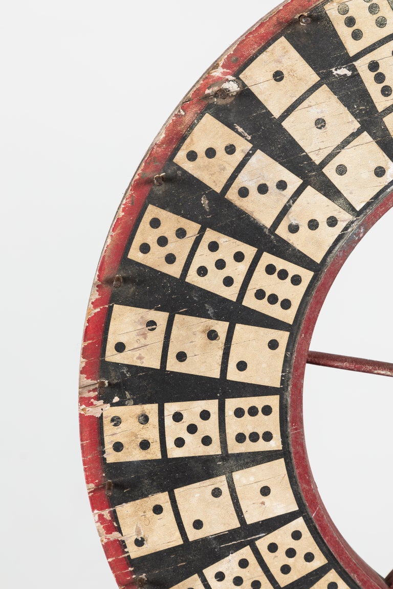 Antique Casino Carnival Gambling Game Wheel Wood and Iron ...