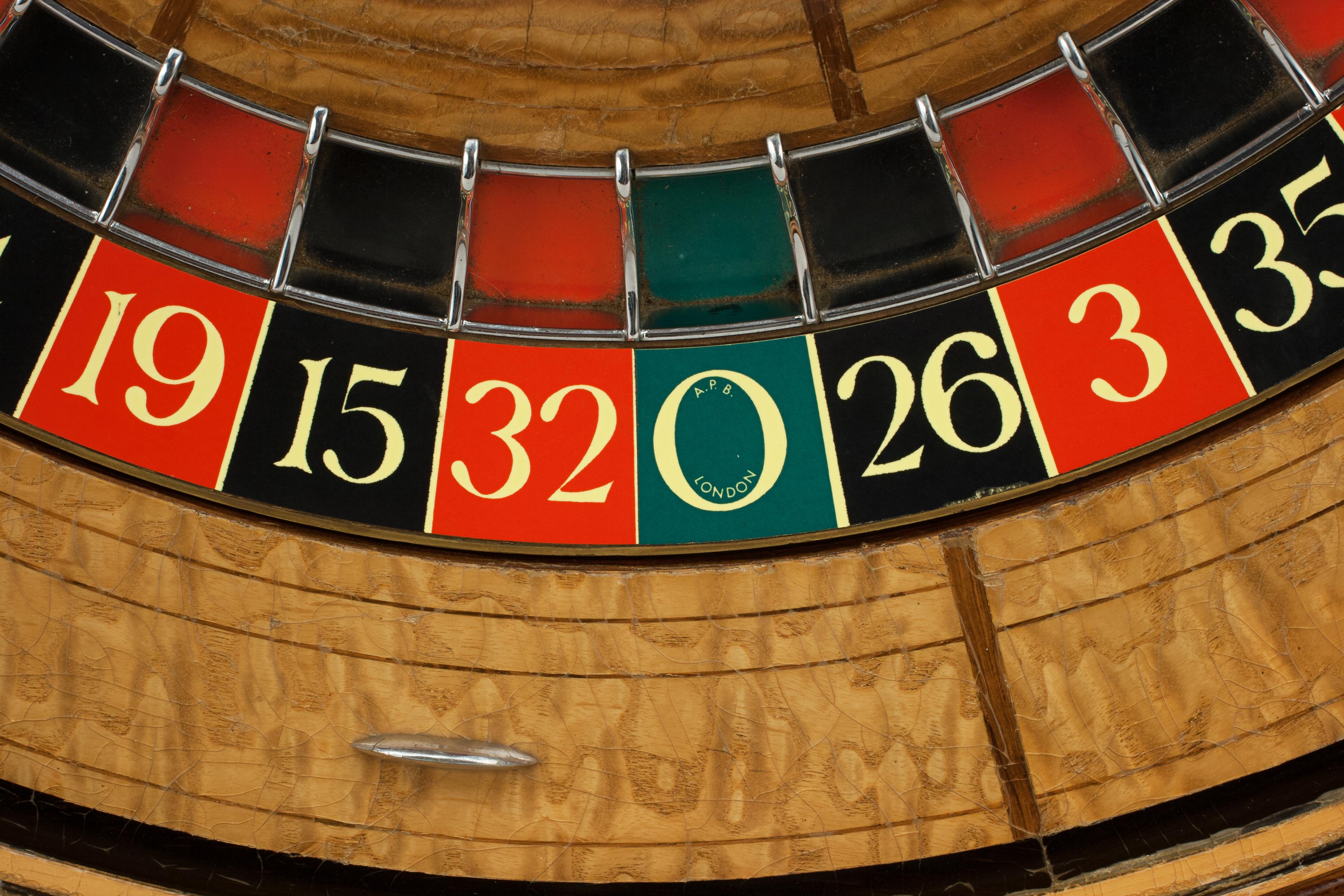Antique Casino Roulette Wheel, George Mason Co. Denver Colorado 4