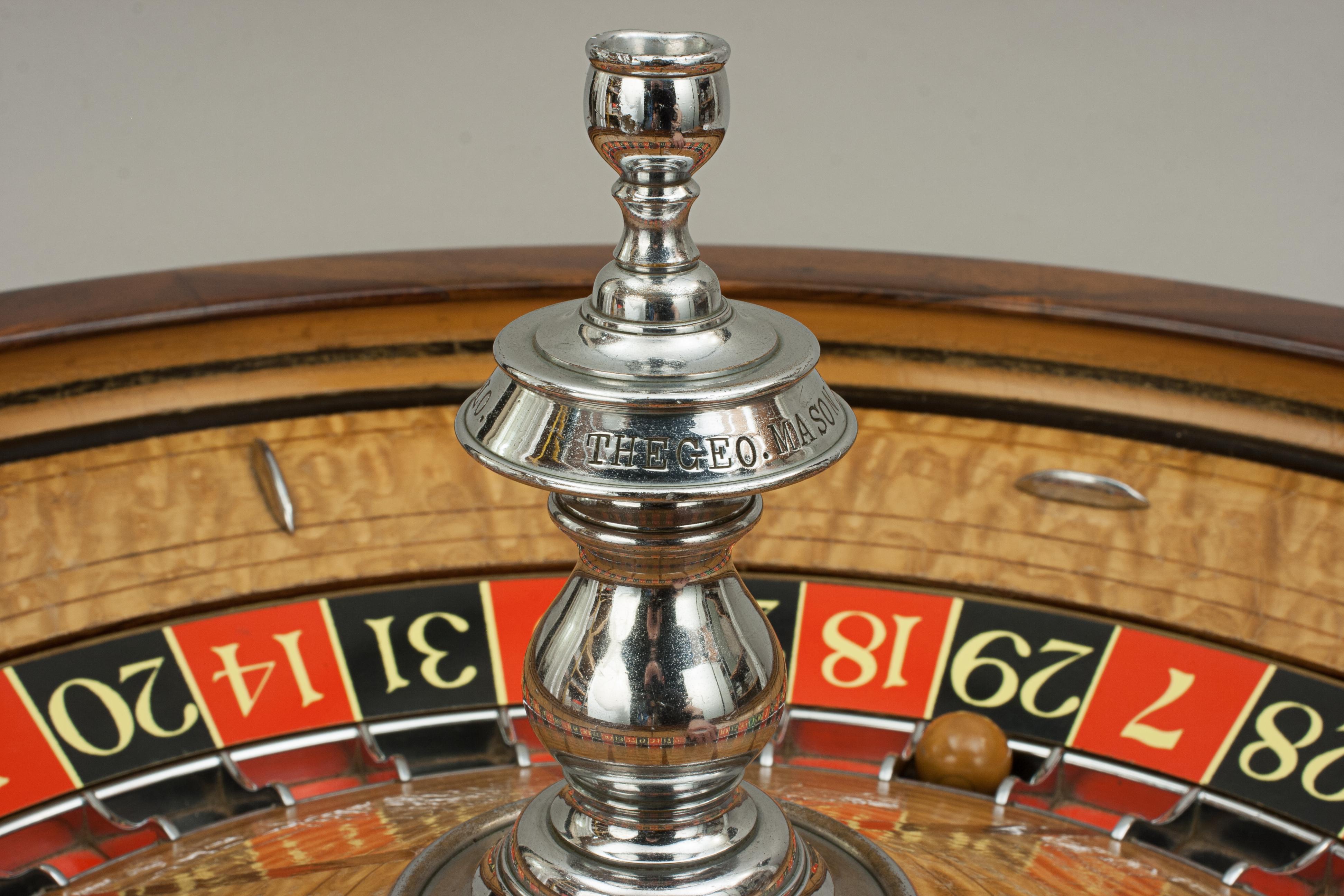 Antique Casino Roulette Wheel, George Mason Co. Denver Colorado 7