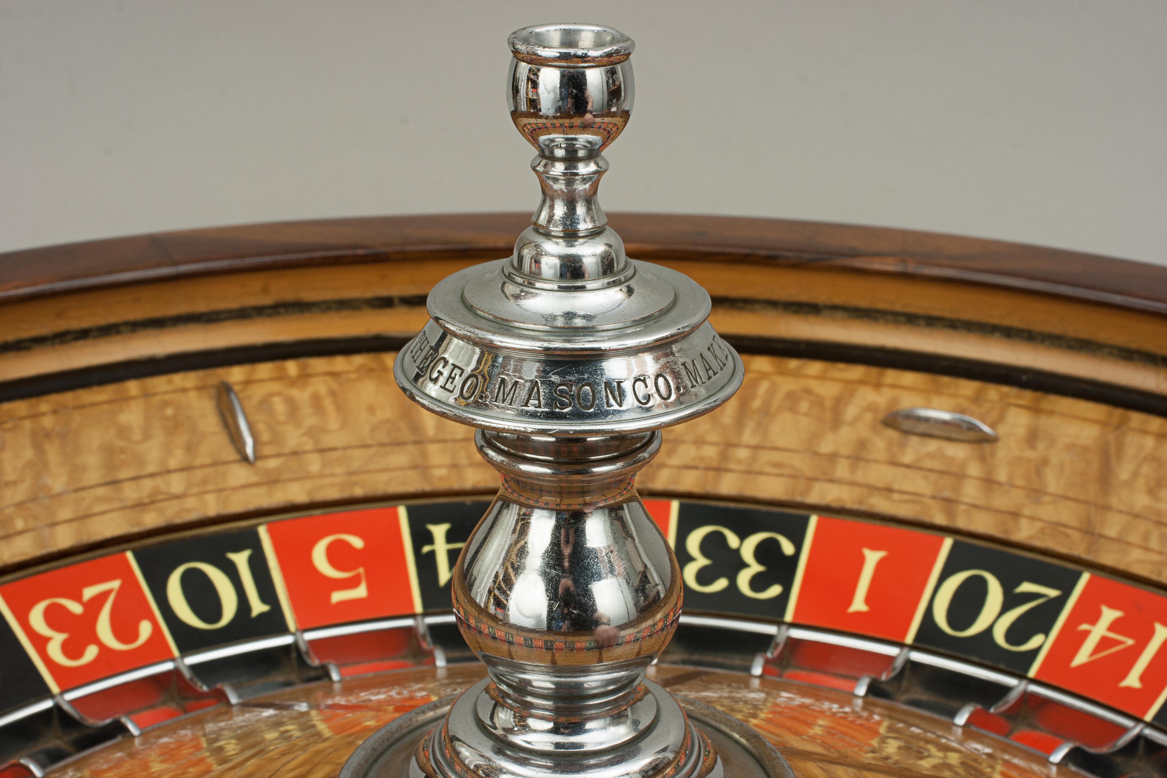 Antique Casino Roulette Wheel, George Mason Co. Denver Colorado 10