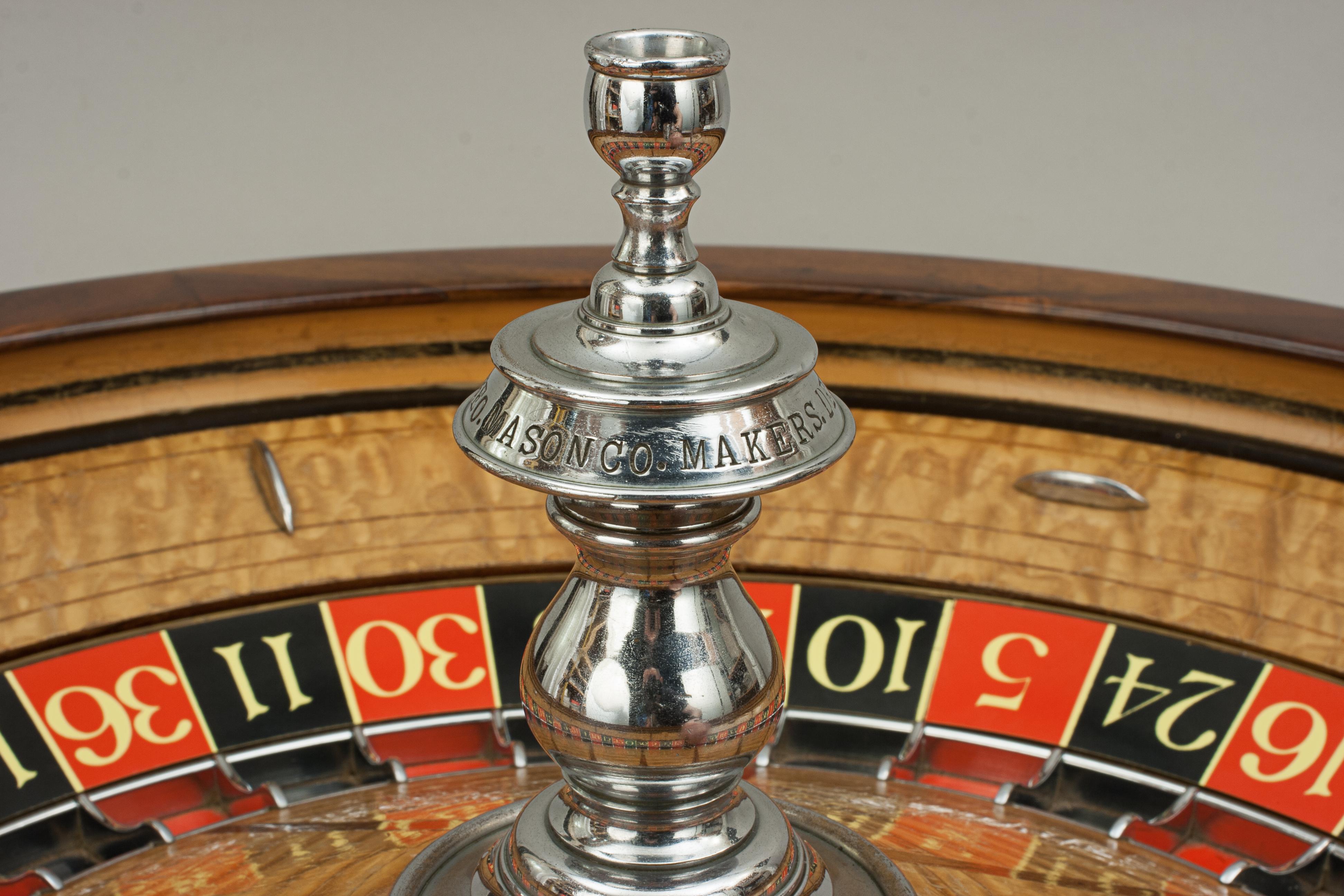 Antique Casino Roulette Wheel, George Mason Co. Denver Colorado 11