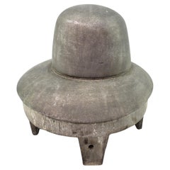 Used Cast Aluminum Milliner or Ladies Industrial Hat Form