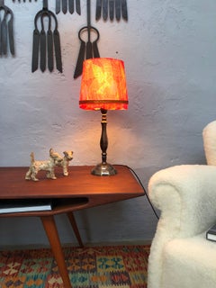 Antike Art-Déco-Tischlampe aus Bronzeguss