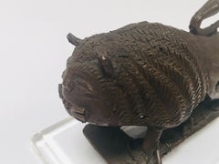 Antique Cast Bronze of a Mythical Lion Beast