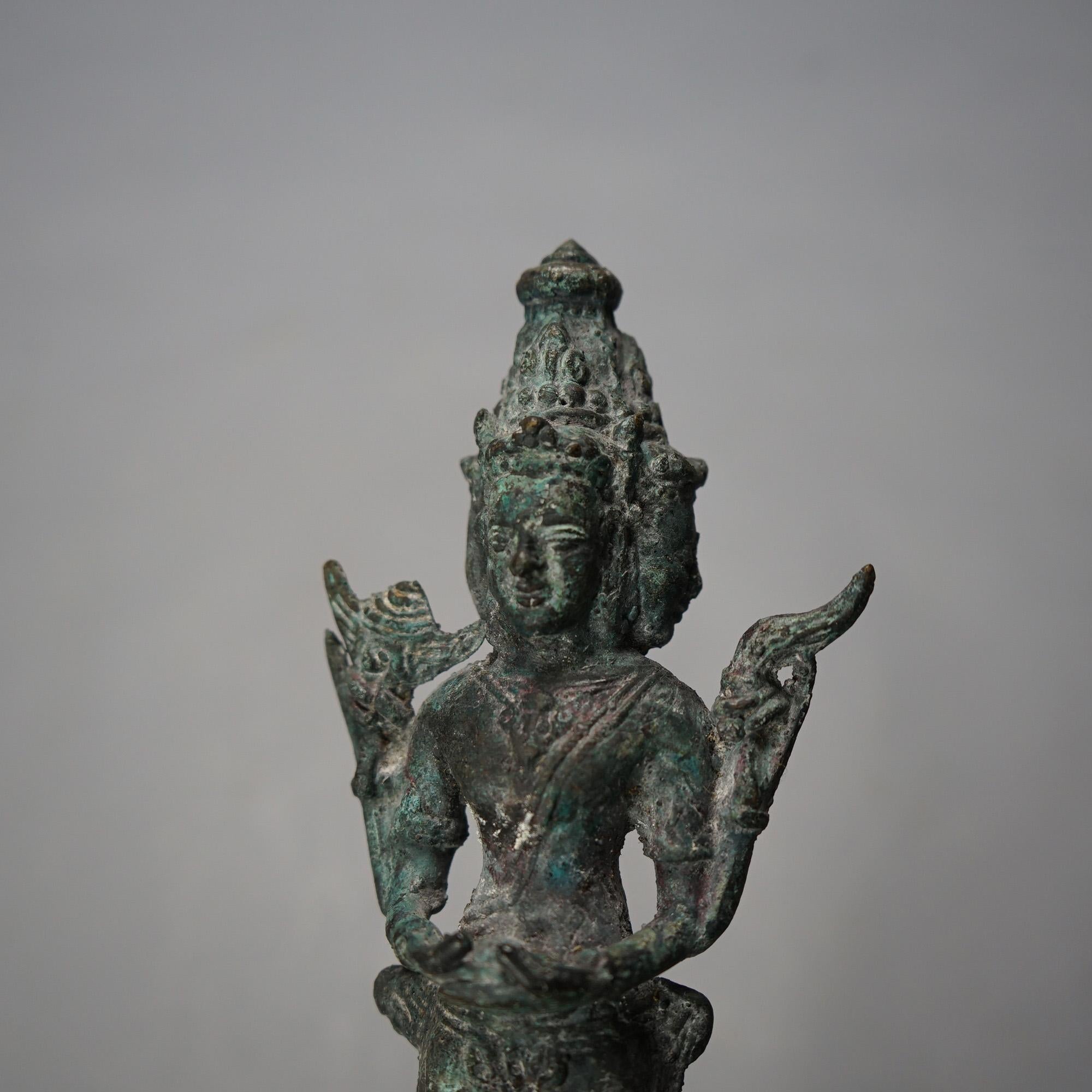 Antique Cast Bronze Tibetan Buddha Shiva Figure 19thC

Measures - 8.75
