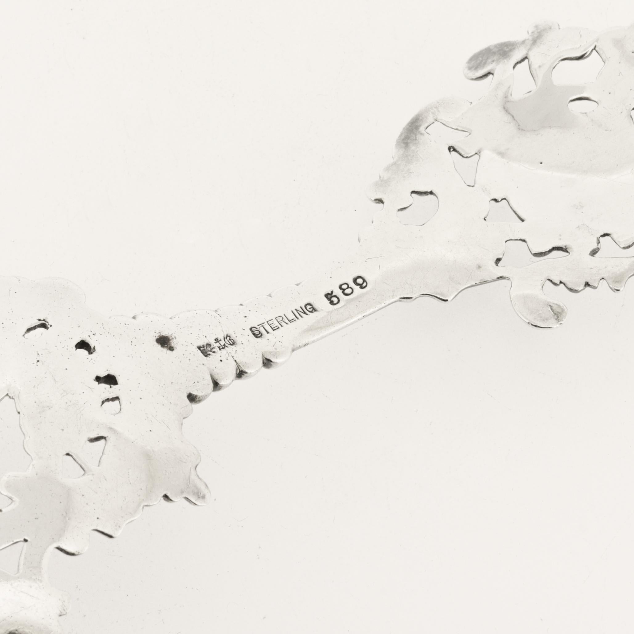 Antico cucchiaio da bon bon in argento sterling Gorham No. 589 con cherubini in vendita 3