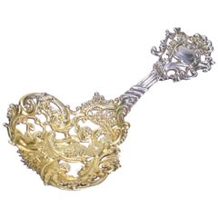 Antiker Bon Bon-Bon-Löffel aus gegossenem Gorham-Sterlingsilber, Nr. 589 mit Putten