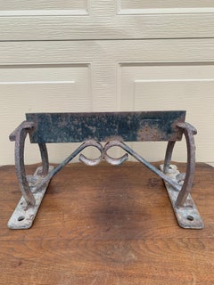 Antique Cast Iron American Equestrian Horseshoe Boot Scrape, Early 20th Century