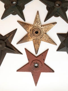Antique Cast Iron Architectural Building Star Shaped Support Collection '7'