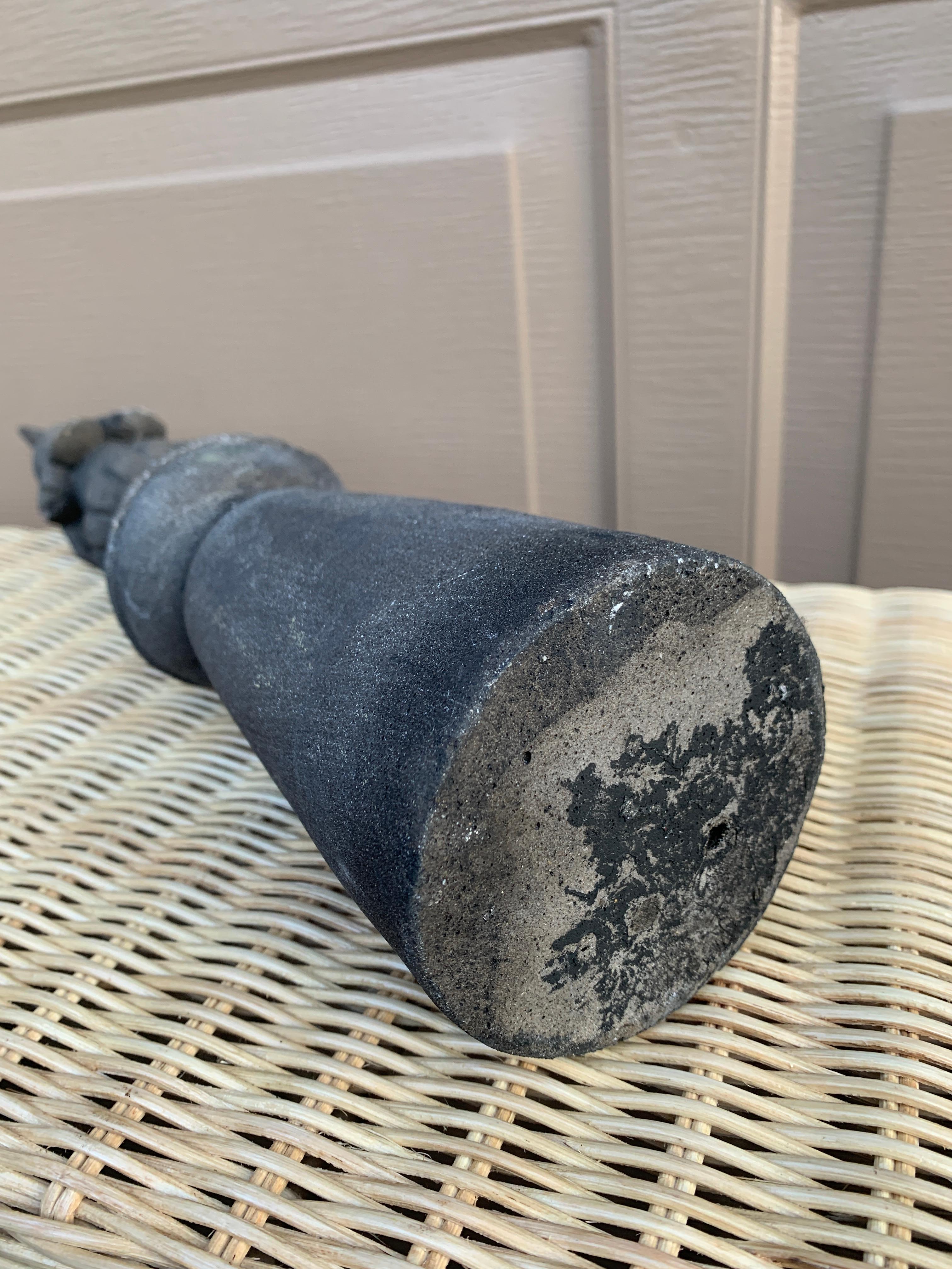 Antique Cast Iron Architectural Garden Obelisk Finial For Sale 5