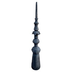 Antique Cast Iron Architectural Garden Obelisk Finial