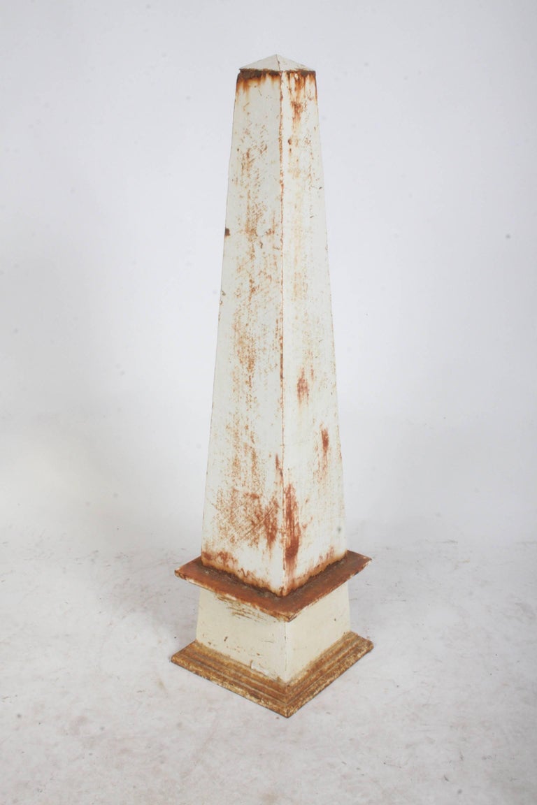 Antique Cast Iron Architectural Garden Obelisk at 1stdibs