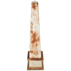 Antique Cast Iron Architectural Garden Obelisk