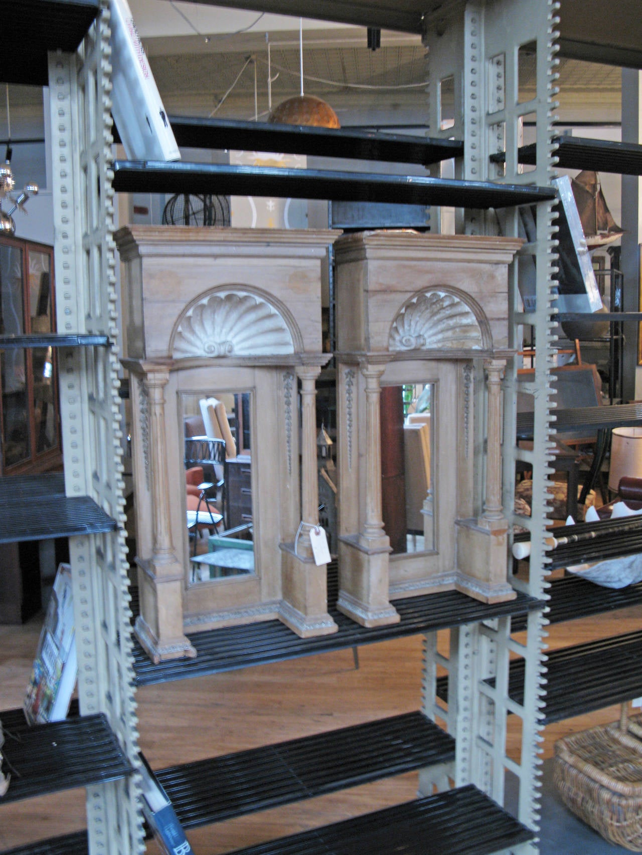 Antique Cast Iron Archival Library Bookcase by Snead In Good Condition In Hudson, NY